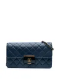 CHANEL Pre-Owned 2016-2017 Medium Sheepskin Beauty Lock Flap shoulder bag - Blue