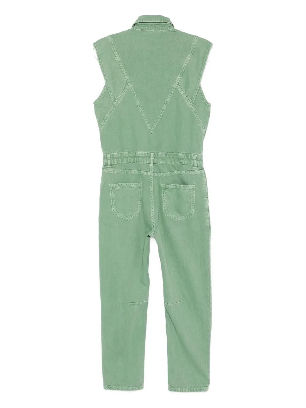 Ba&Sh Figo mouwloze jumpsuit met knoopsluiting Groen