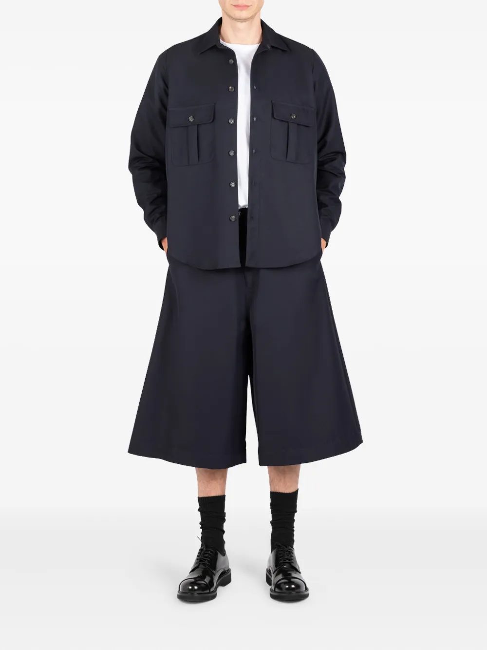 Société Anonyme pocketed tailored shorts Blauw