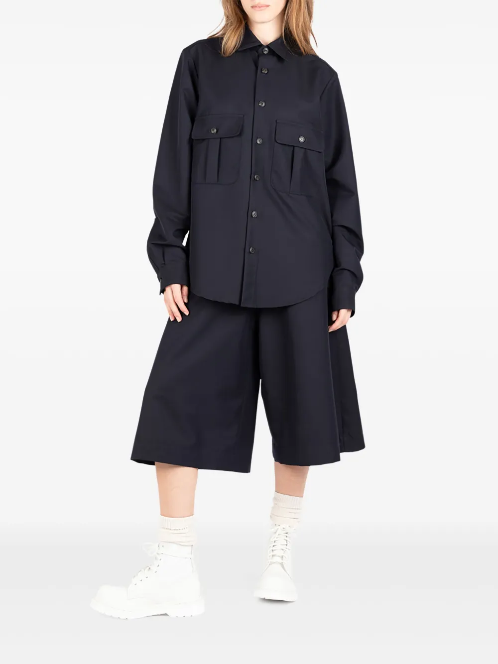 Société Anonyme pocketed tailored shorts Blauw