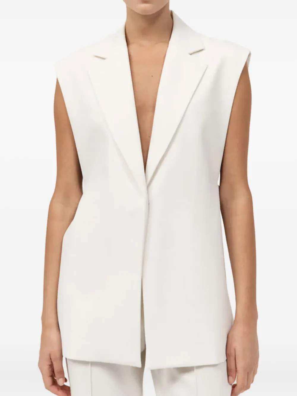 St. Agni lapel-detail sleeveless vest | Waistcoats & Gilets | Image 2