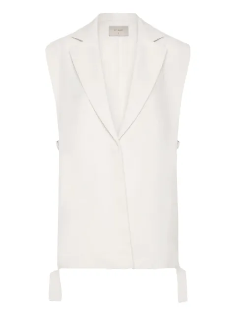 St. Agni lapel-detail sleeveless vest
