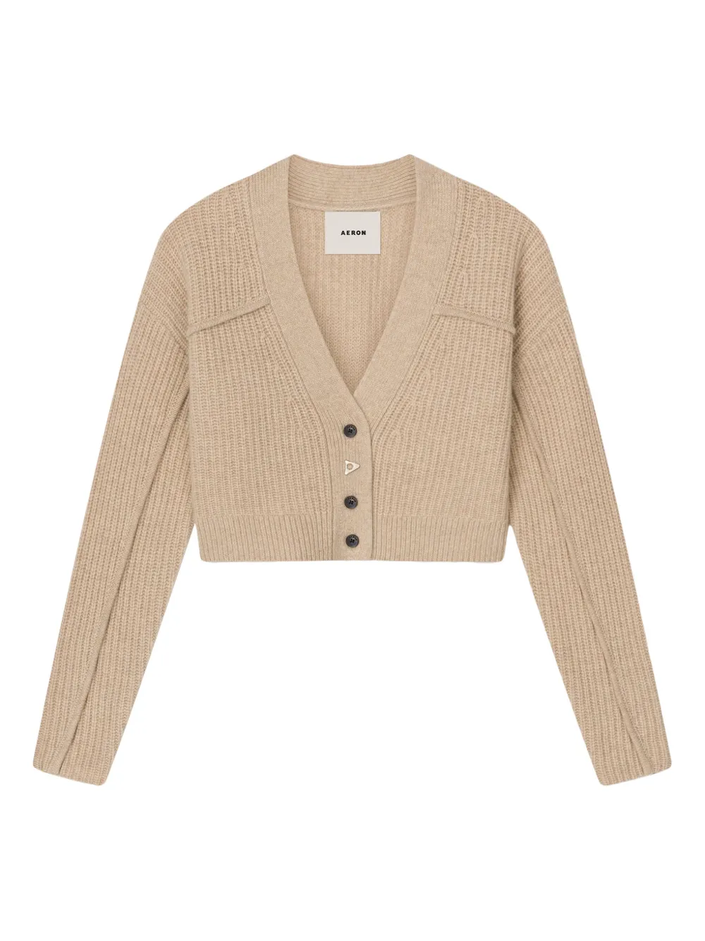 AERON Vest met V-hals Beige