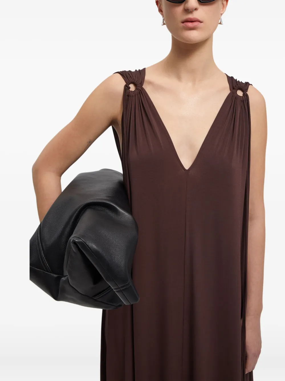 AERON Doris jurk Bruin