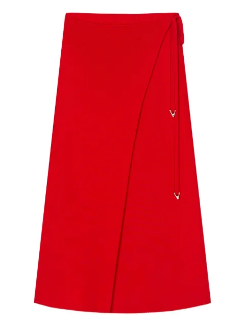 AERON double-layer A-line skirt