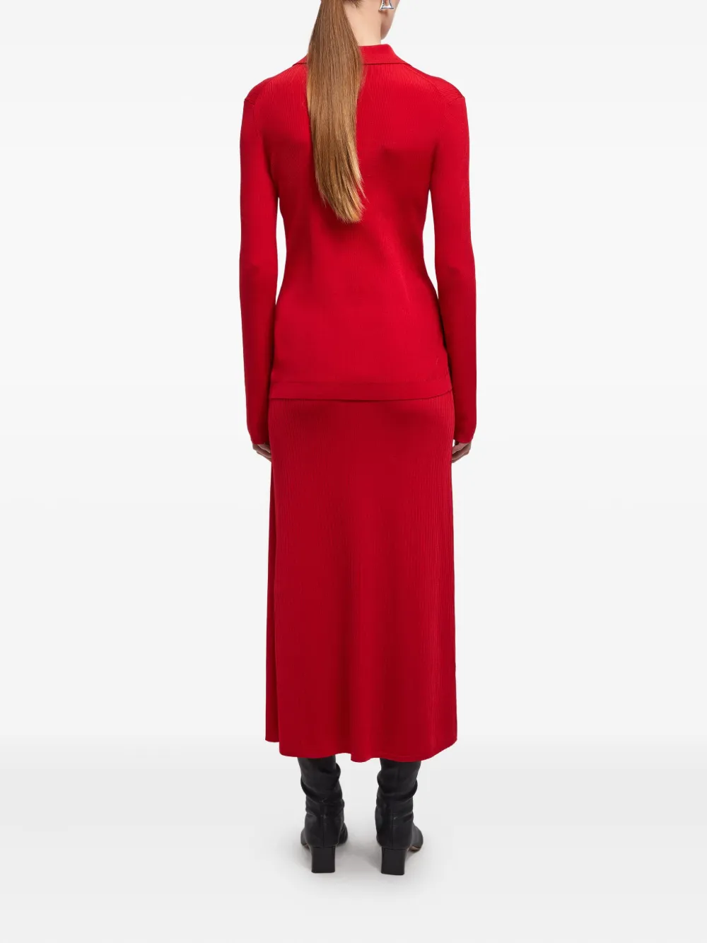 AERON Blouse met lint Rood