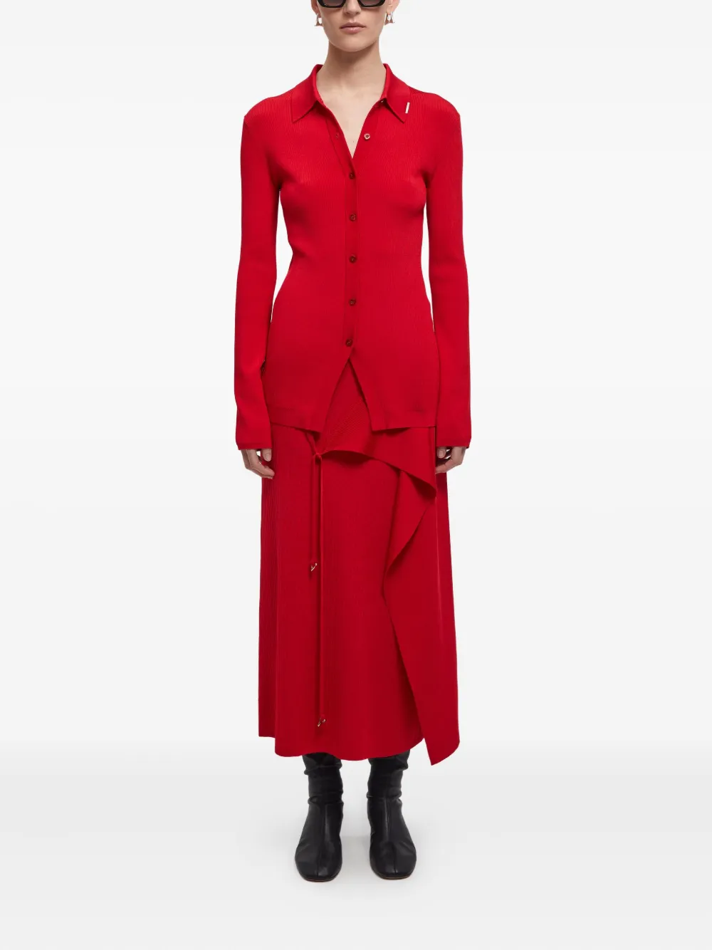 AERON Blouse met lint Rood