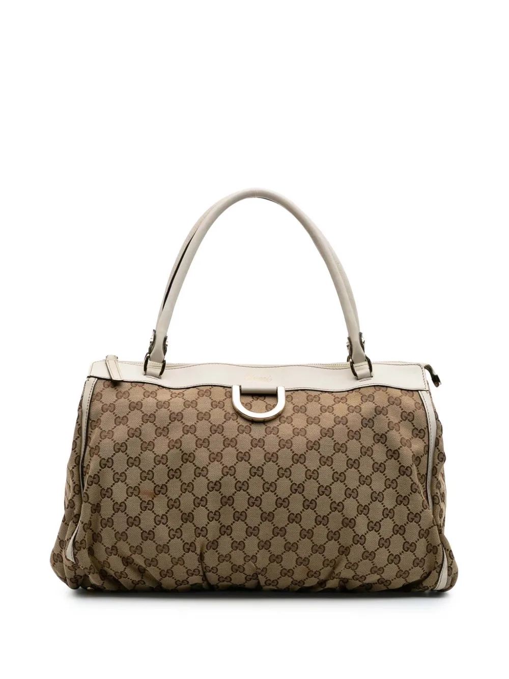 Gucci Pre-Owned 2016-2025 GGキャンバス アビー D リング ハンドバッグ - ブラウン Gucci Pre-Owned 2016-2025 GGキャンバス アビー D リング ハンドバッグ - ブラウン