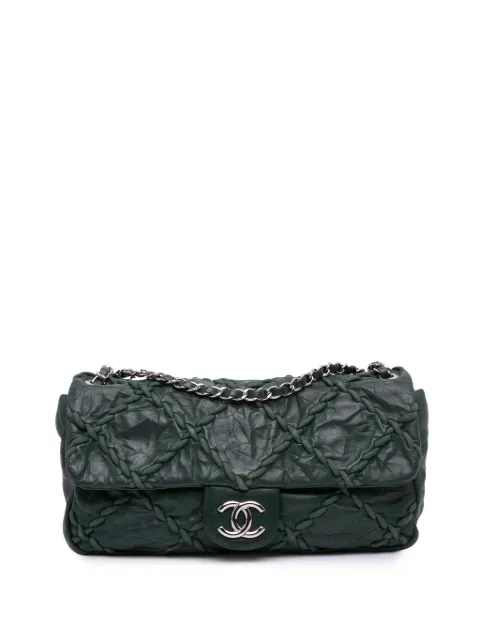 CHANEL Pre-Owned 2009-2010 Medium Quilted Crinkled Calfskin Ultra Stitch Flap shoulder bag