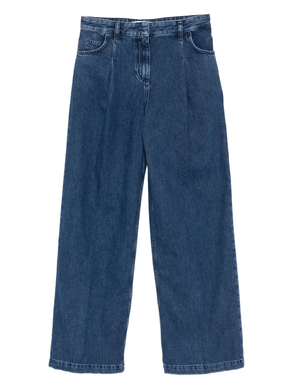 Ba&Sh pleated-detail jeans Blauw