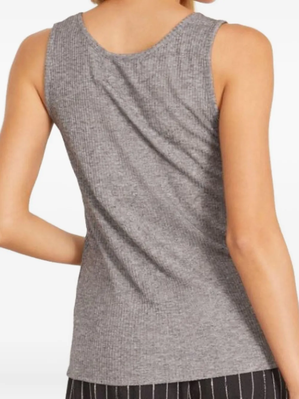 LouLou de Saison ribbed scoop-neck tank top Grijs