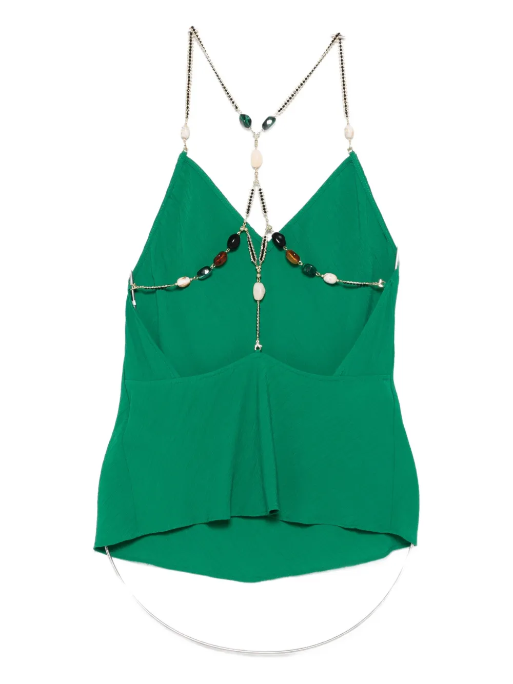 Ba&Sh Top verfraaid met ketting Groen
