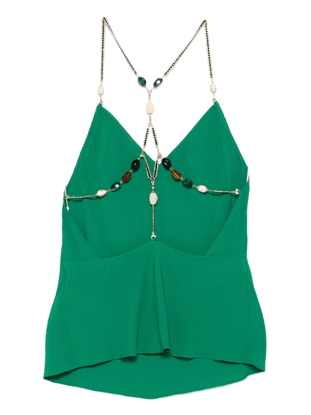 Ba&Sh Top verfraaid met ketting - Groen