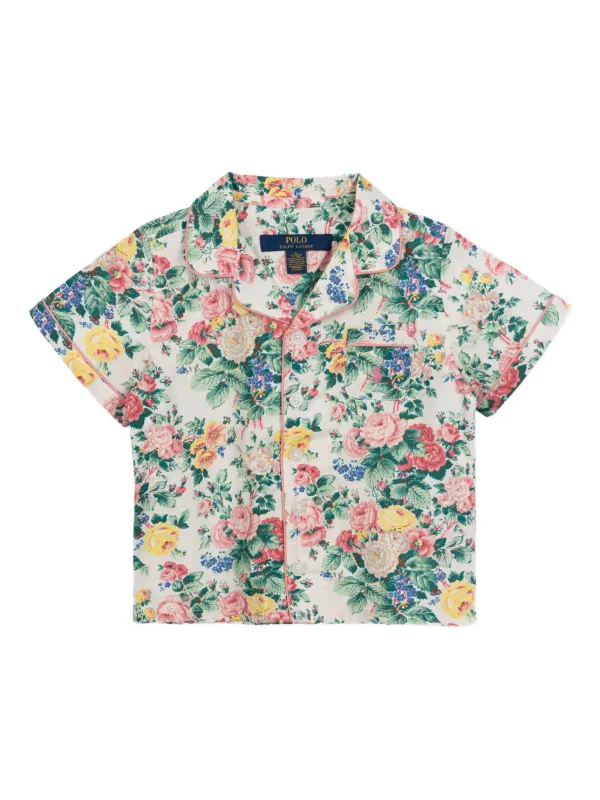 POLO RALPH LAUREN KIDS floral-print Pyjamas White FARFETCH IN