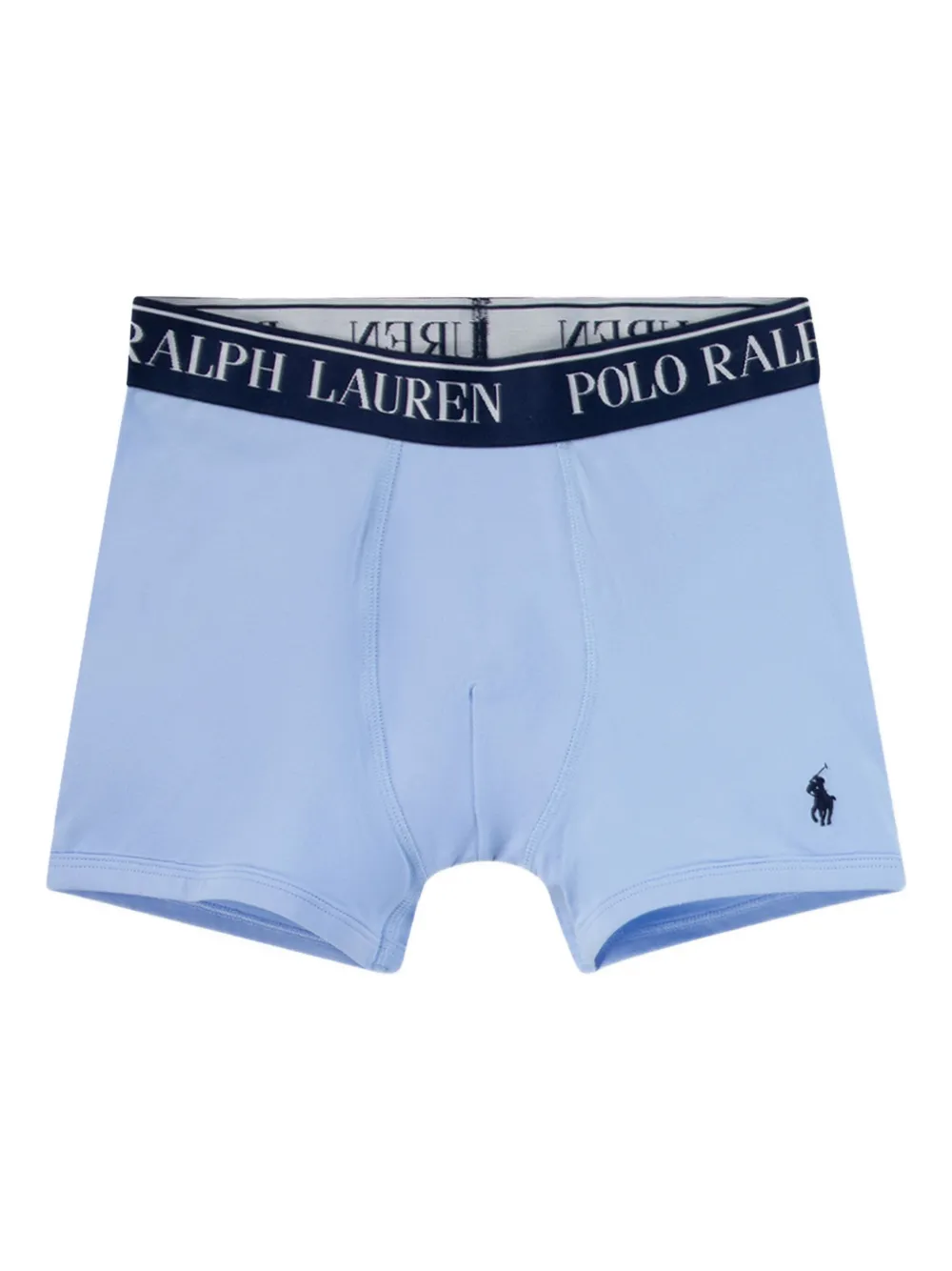 POLO RALPH LAUREN KIDS Drie boxershorts met Polo Pony-print Wit
