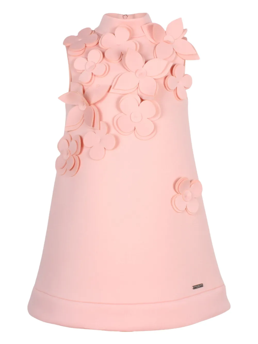 JESSIE AND JAMES KIDS high-neck flower-embellished dress | Pink | Image 1