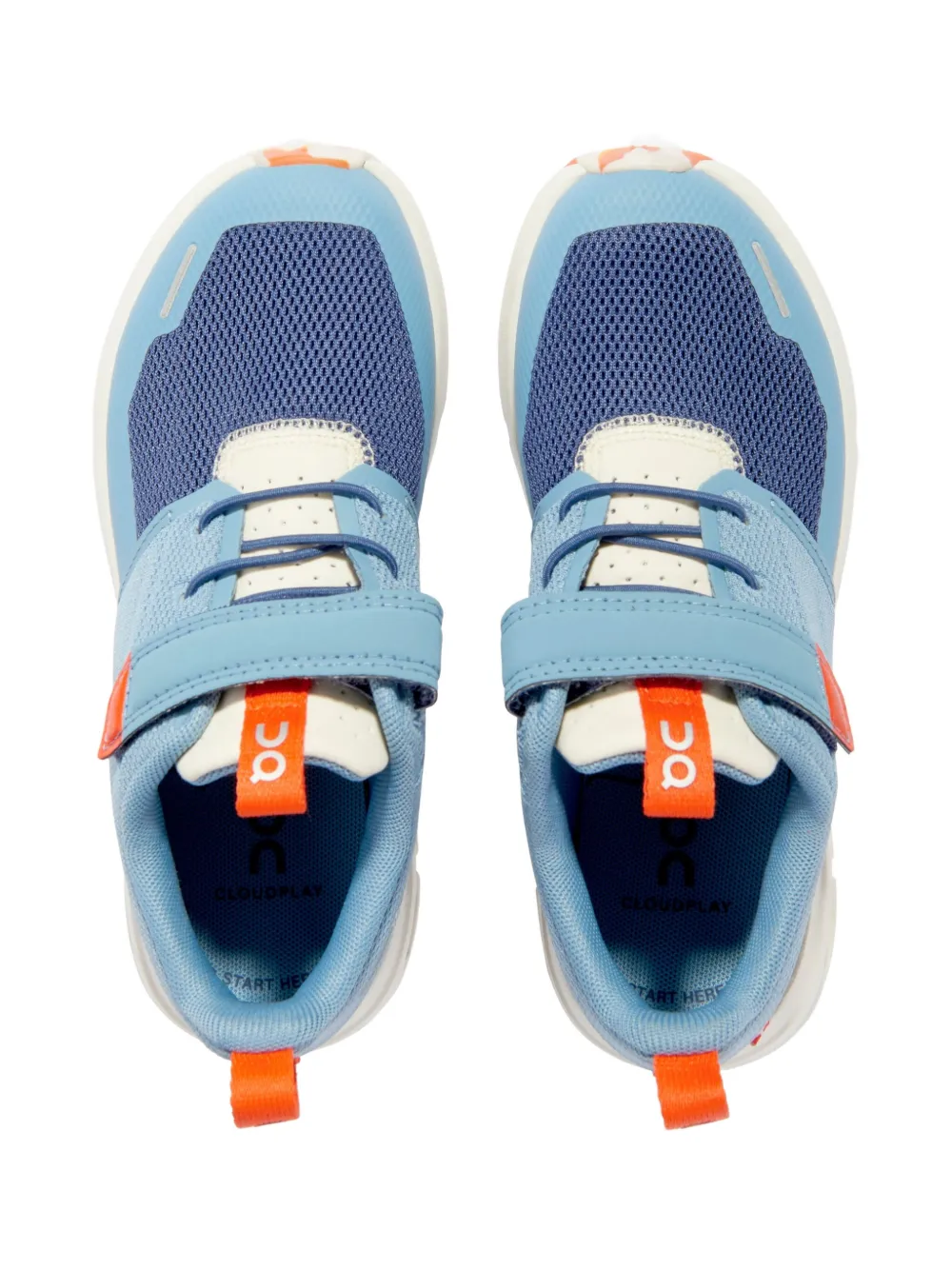 on running kids Cloud Play hook-and-loop sneakers Blue