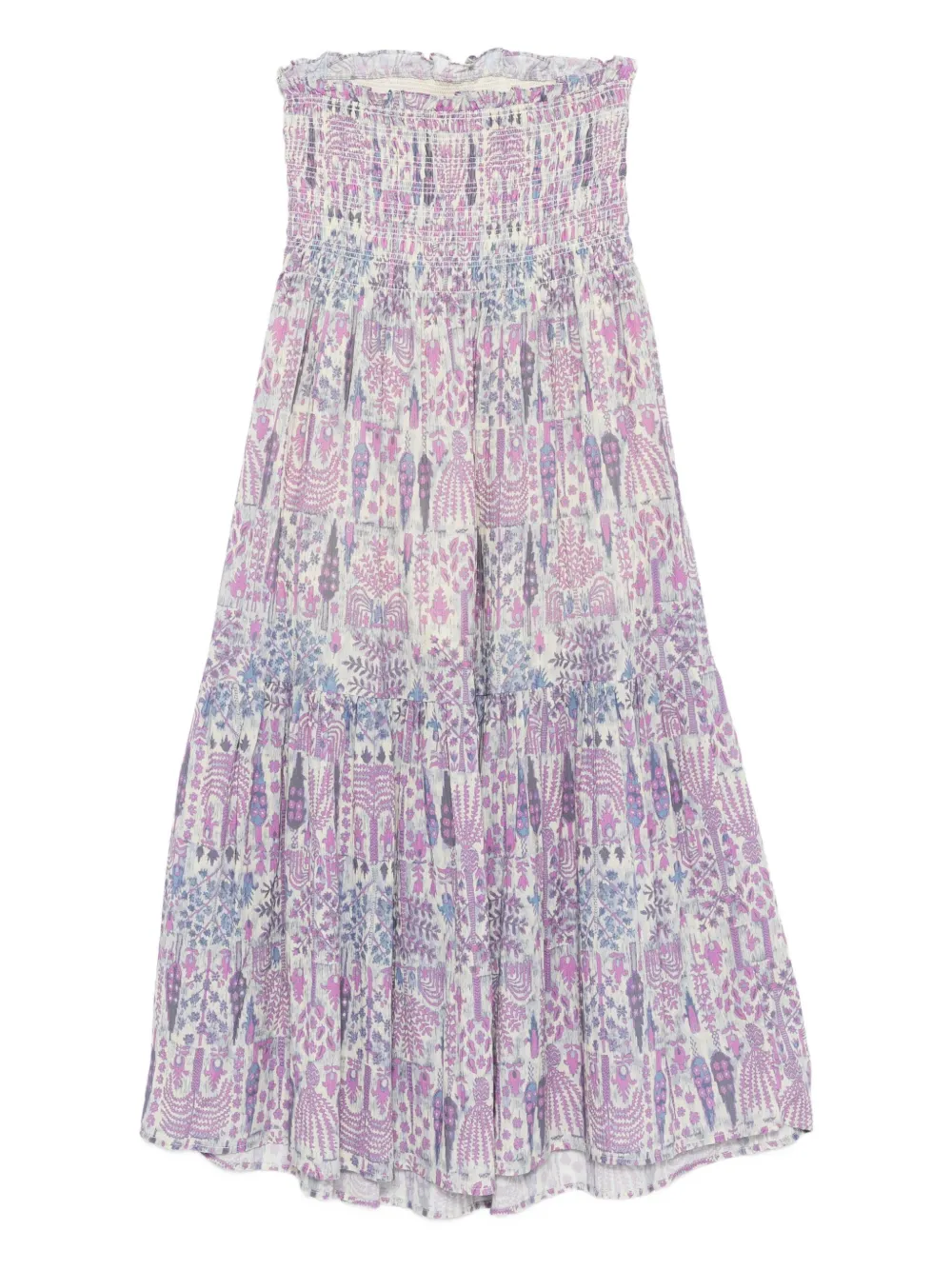 Ba&Sh Piala gesmockte jurk met bloemprint Roze