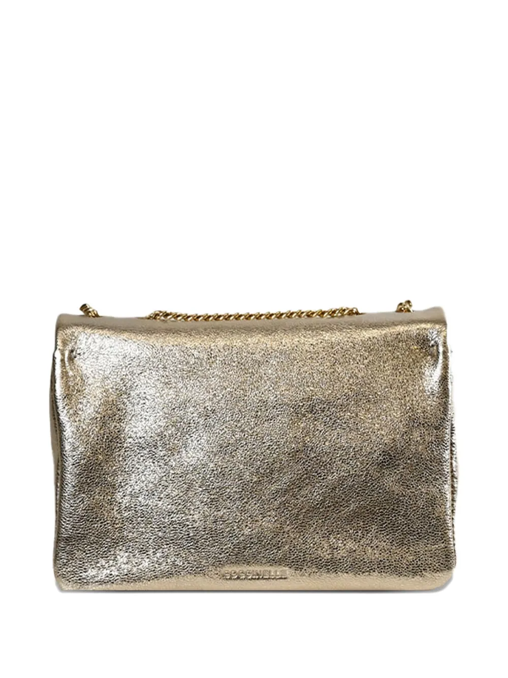 Coccinelle metallic logo-plaque mini bag - Goud