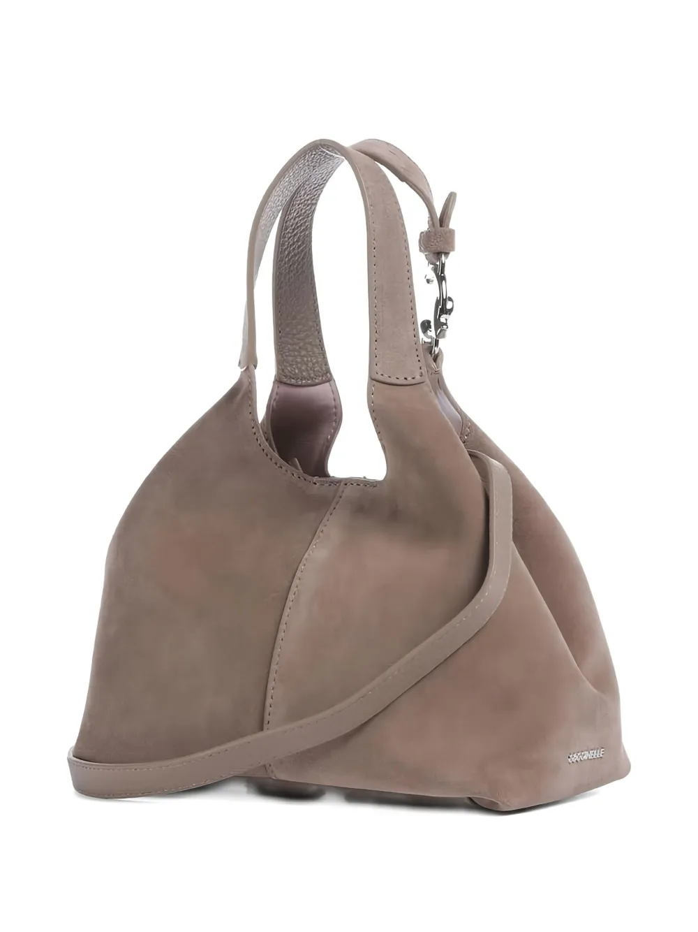 Coccinelle suede leather shoulder bag - Bruin