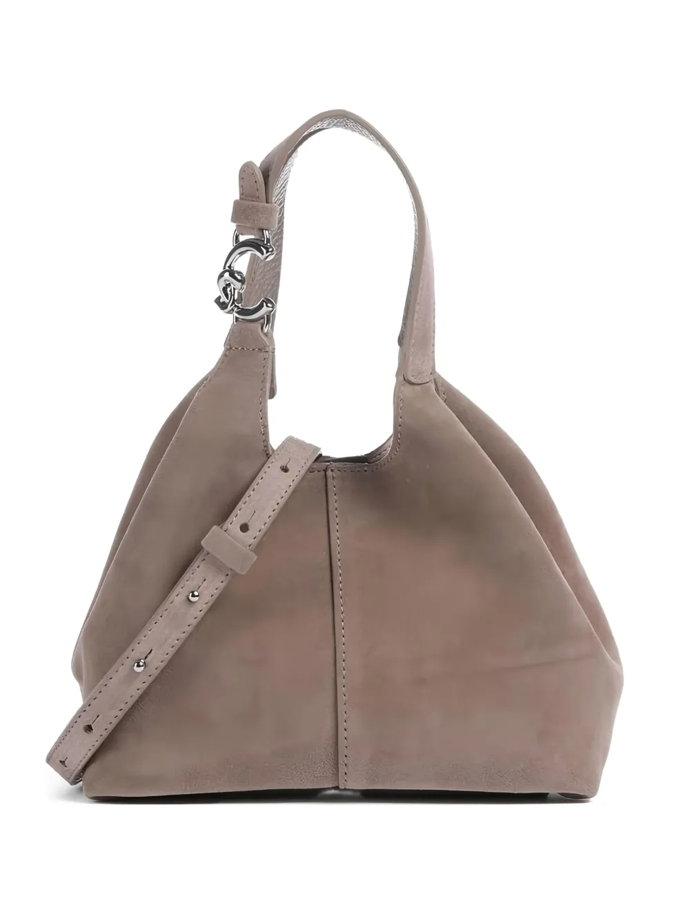 Coccinelle suede leather shoulder bag - ブラウン Coccinelle suede leather shoulder bag - ブラウン
