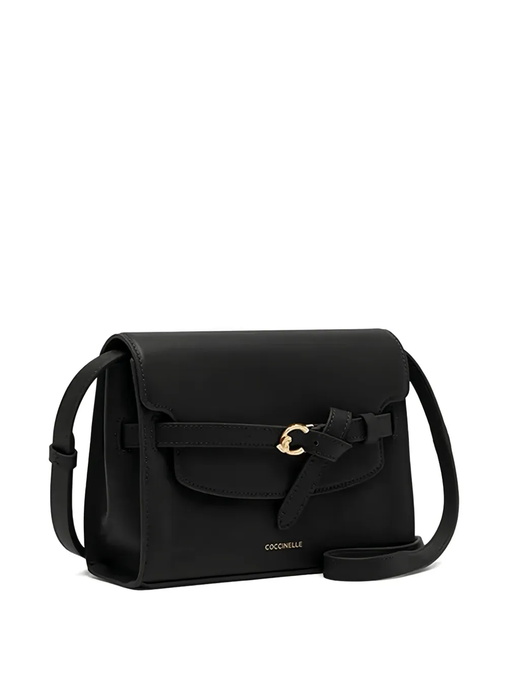 Coccinelle knot-detail leather shoulder bag - Zwart