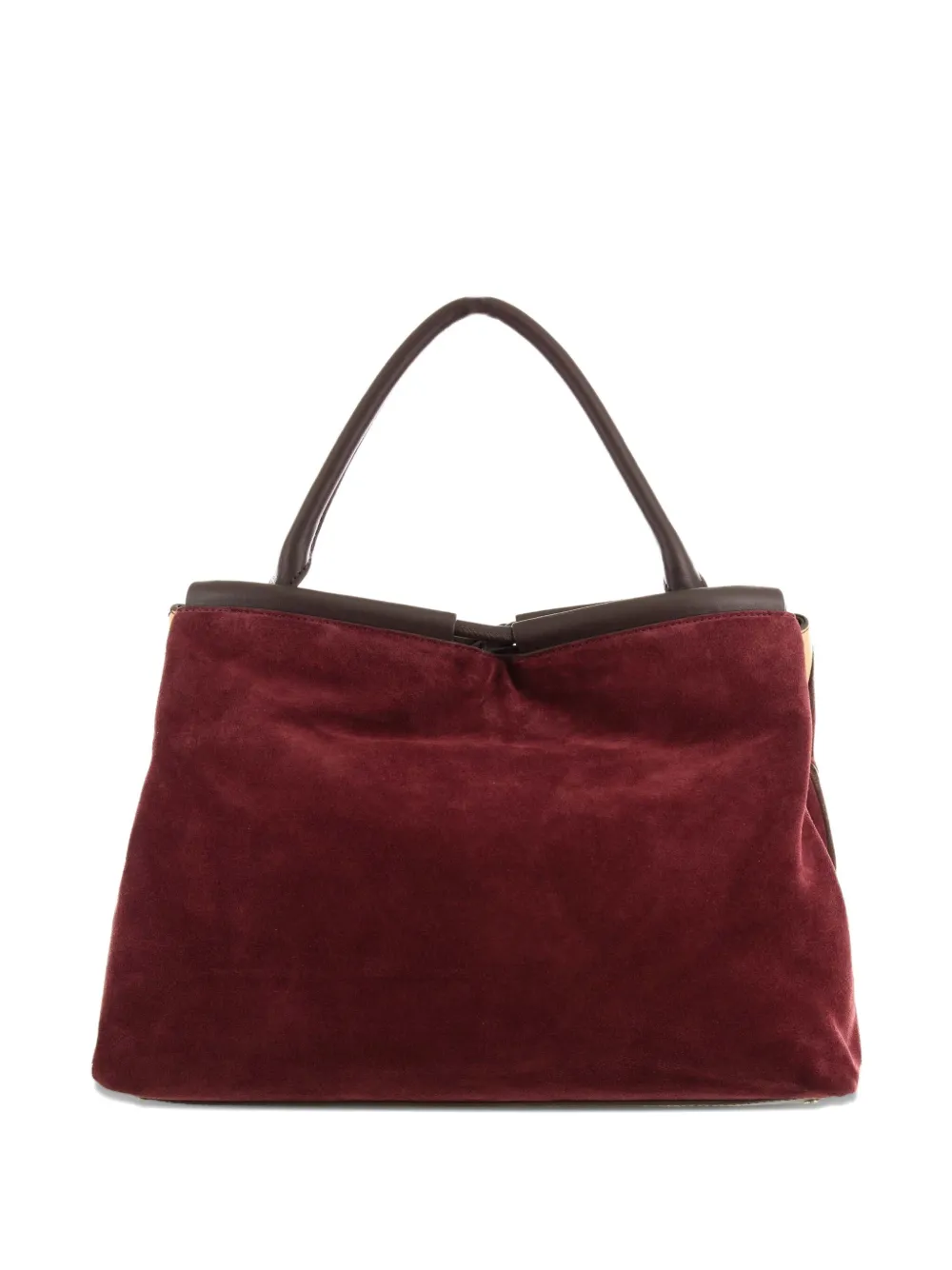 Coccinelle Leren schoudertas met diamantpatroon - Rood
