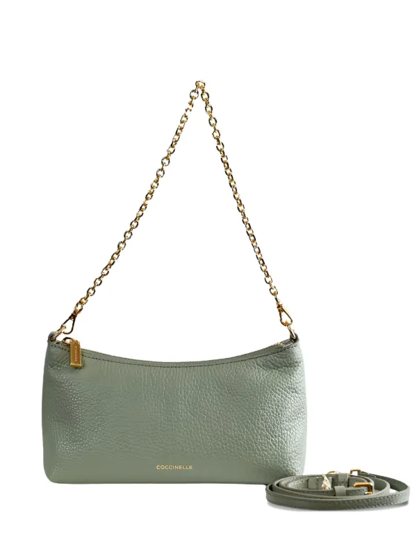 Coccinelle chain-strap Leather Shoulder Bag Green FARFETCH ID