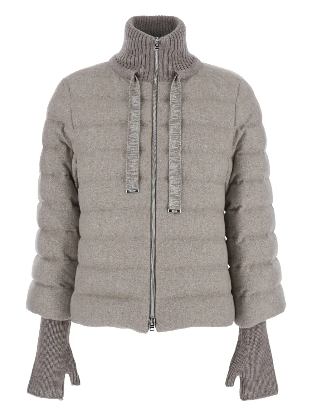 Herno quilted high-neck jacket | Grey | Image 1