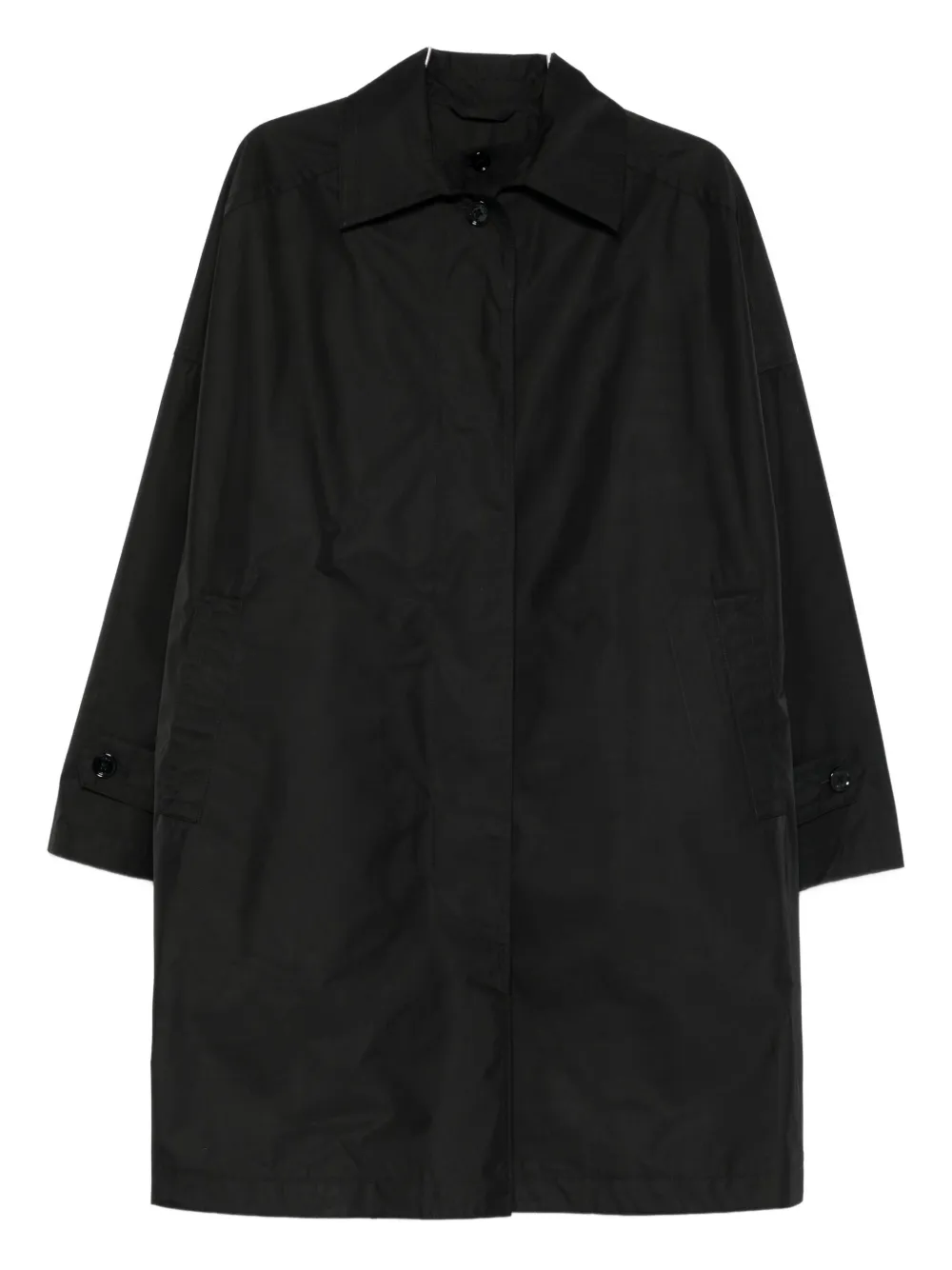 Totême Drop-shoulder Trench Coat In Black