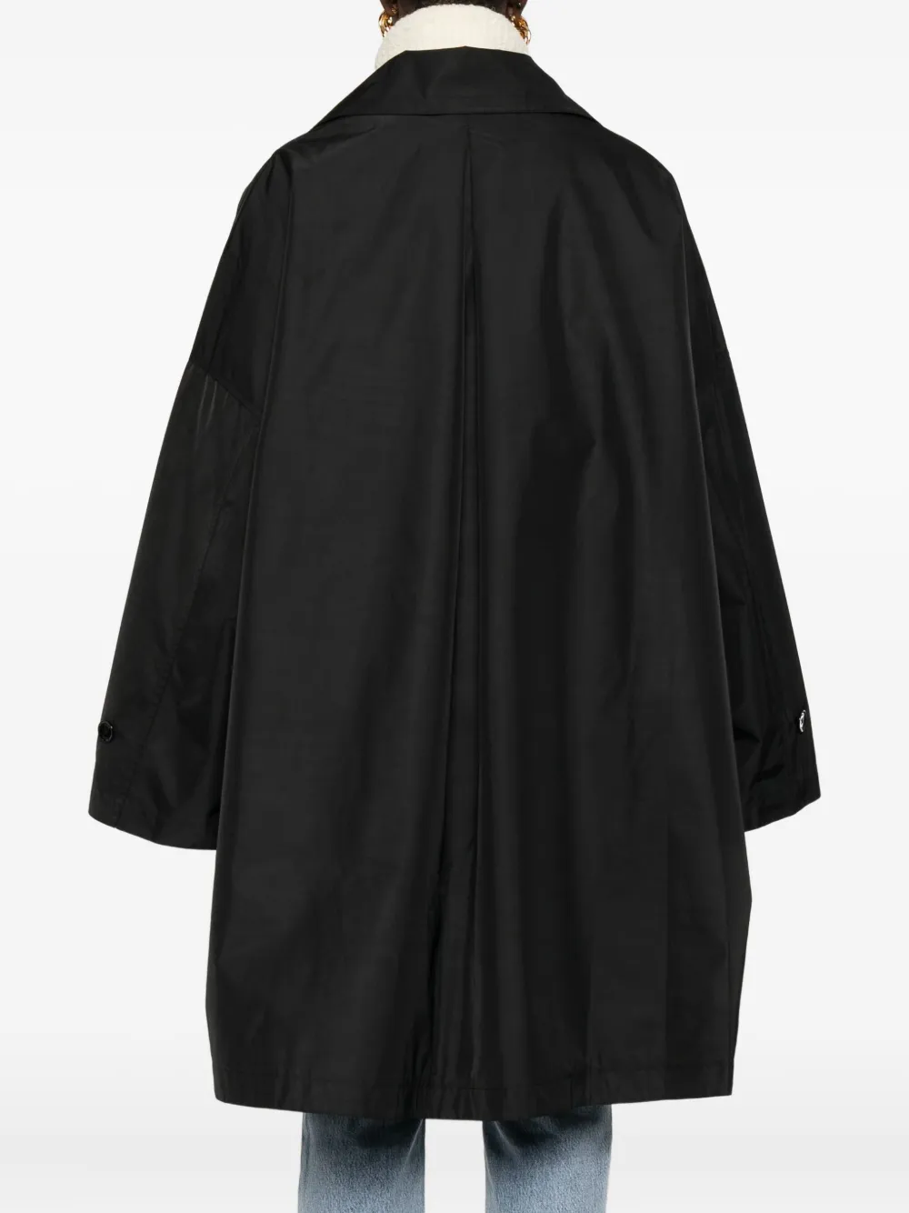 Totême Drop-shoulder Trench Coat In Black