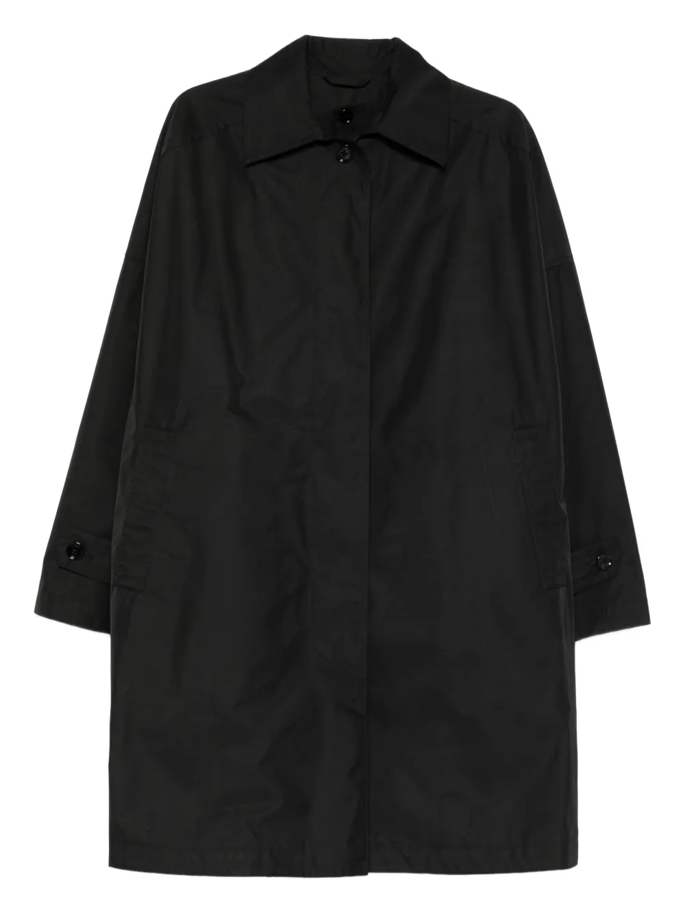TOTEME drop-shoulder trench coat | Black | Image 1