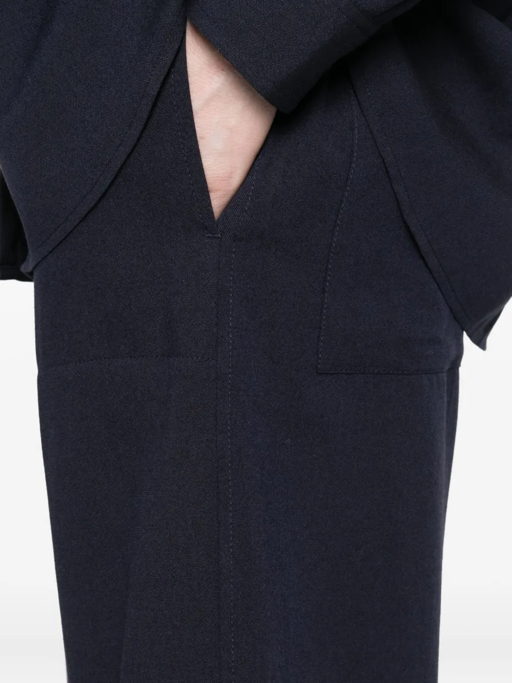 TOTEME Broek met elastische taille Blauw