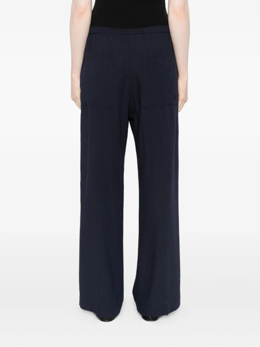 TOTEME Broek met elastische taille Blauw