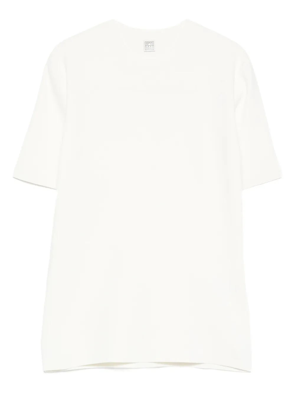 Totême Crew-neck Knitted Top In White