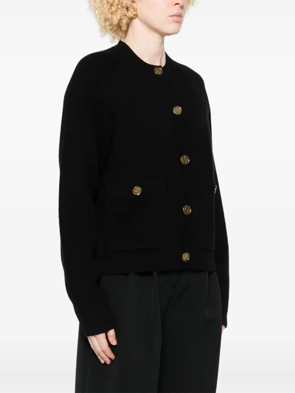 TOTEME Vest met knopen Zwart