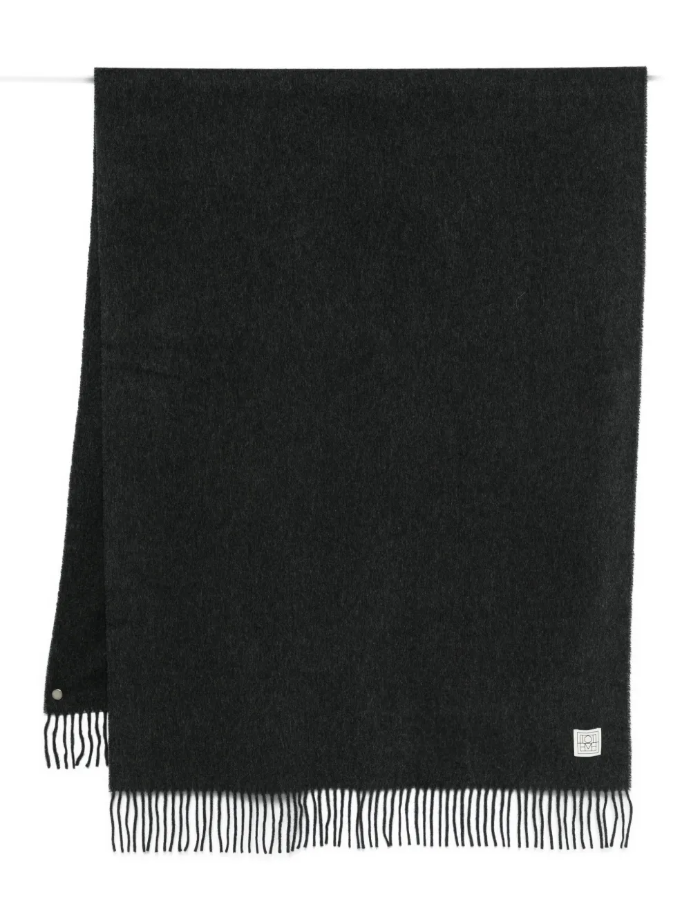 TOTEME Sciarpa in cashmere con frange - Nero