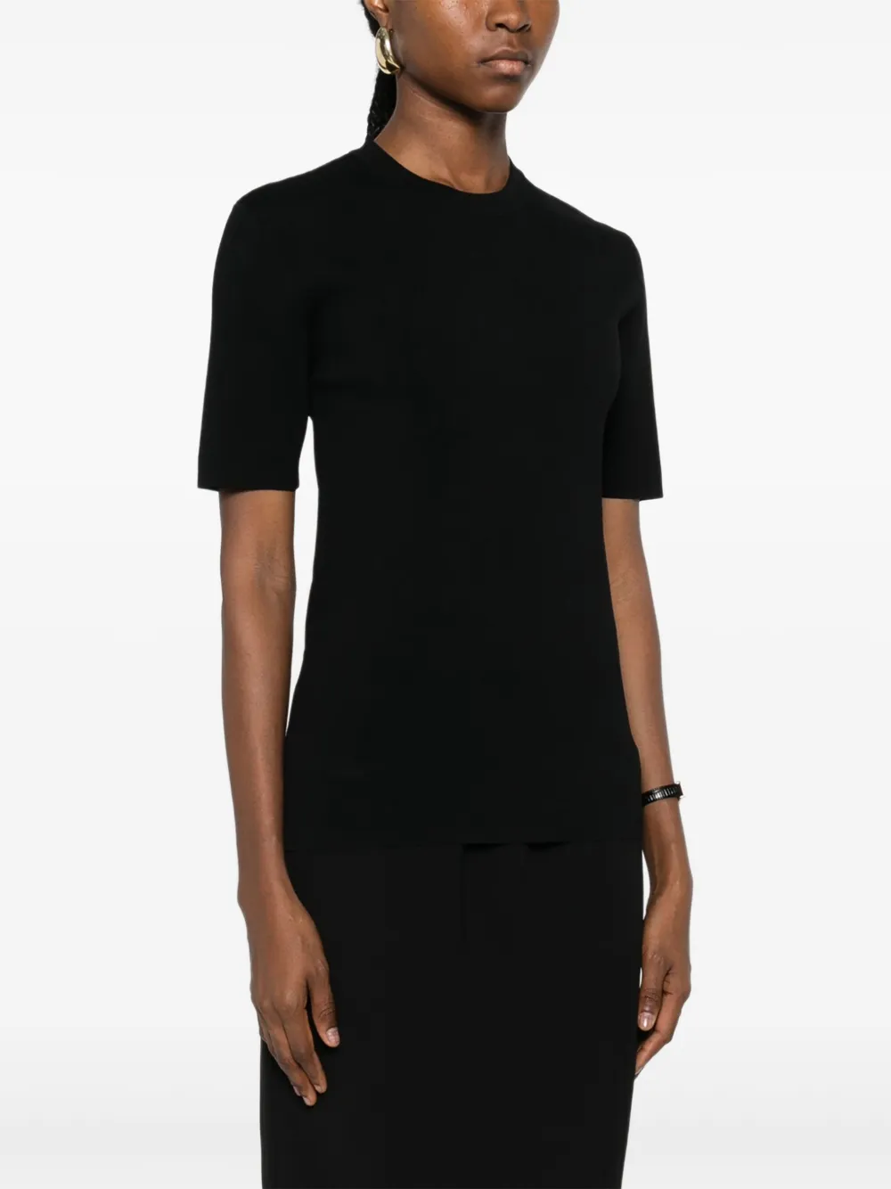 TOTEME Top met ronde hals Zwart