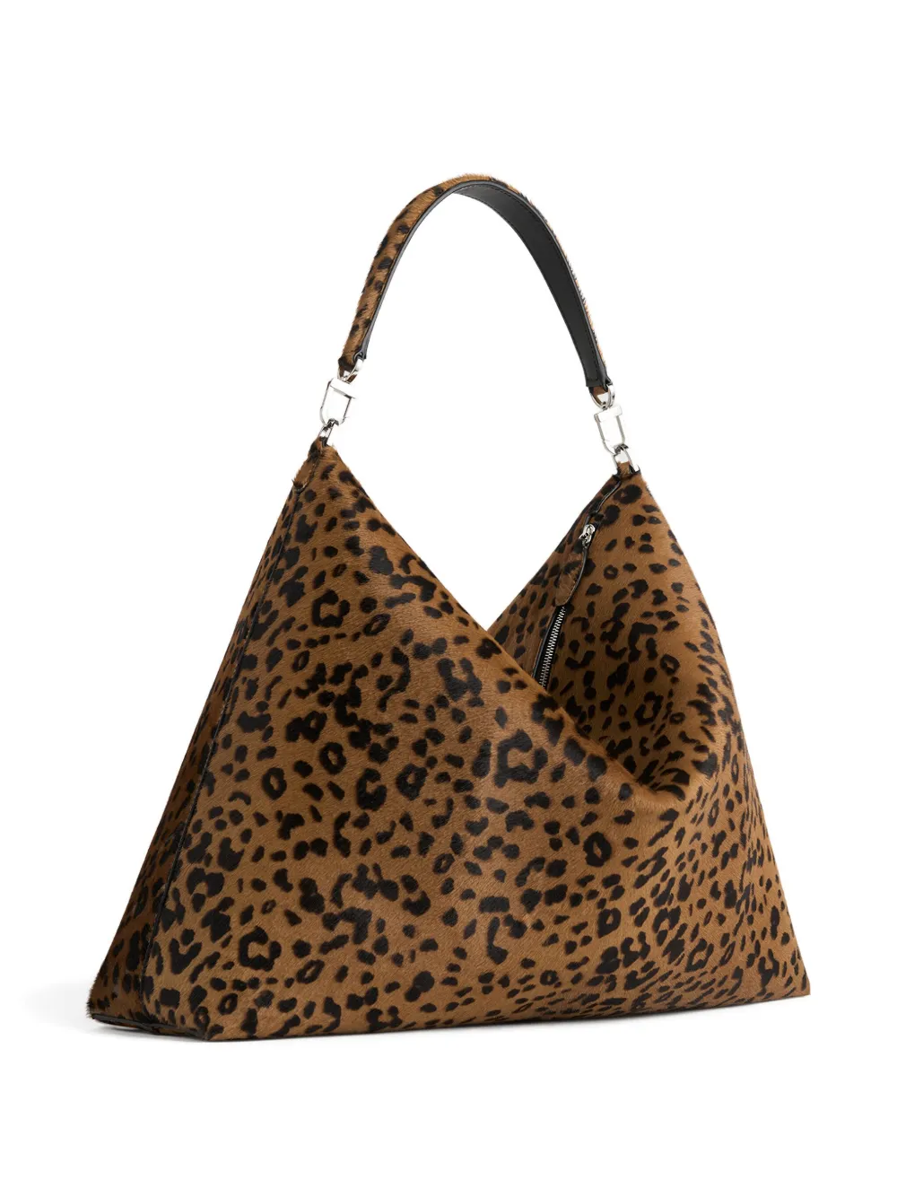TOTEME pony hair bevel shoulder bag - Bruin