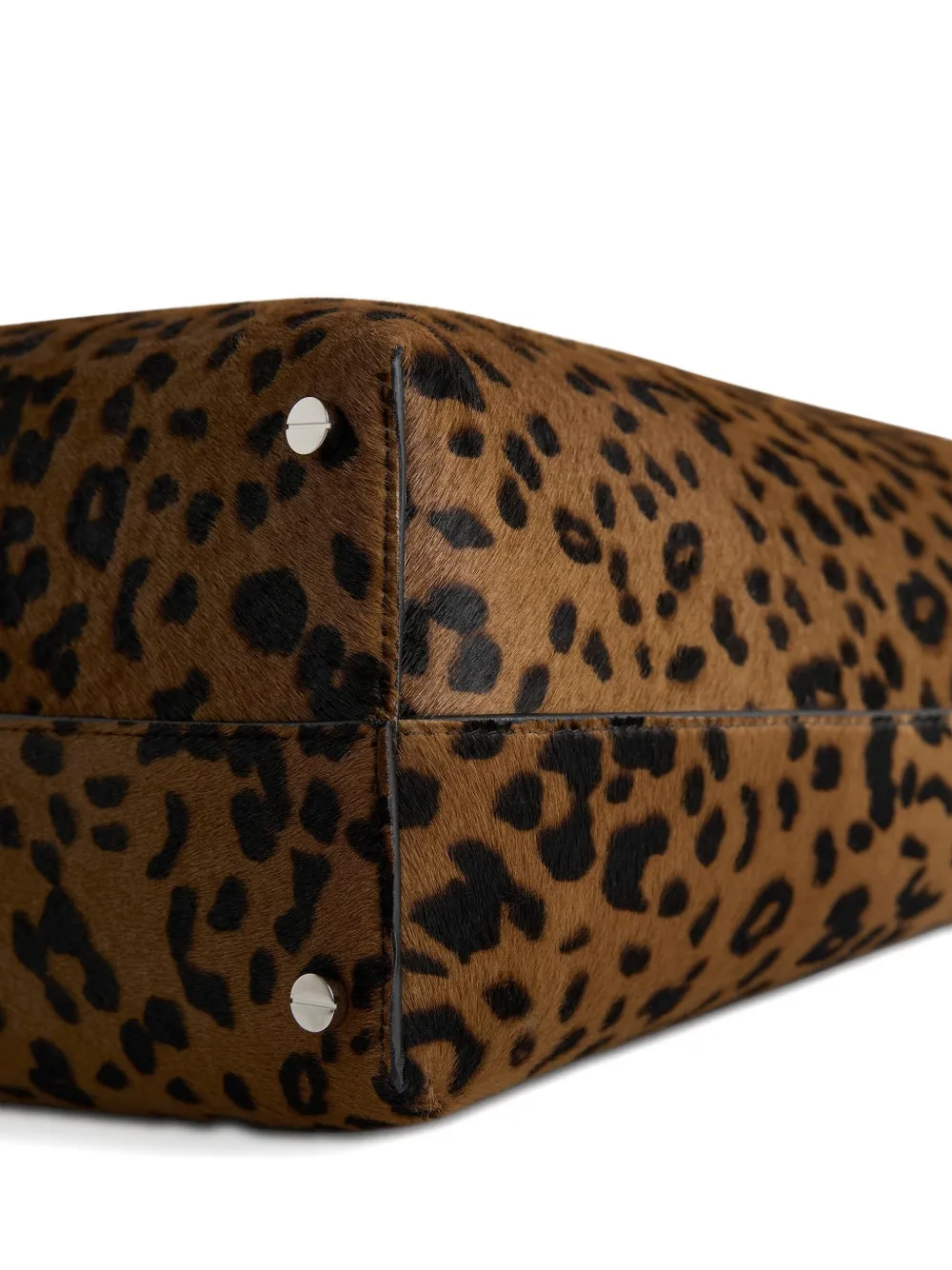 TOTEME Schoudertas met ponyhaar Bruin