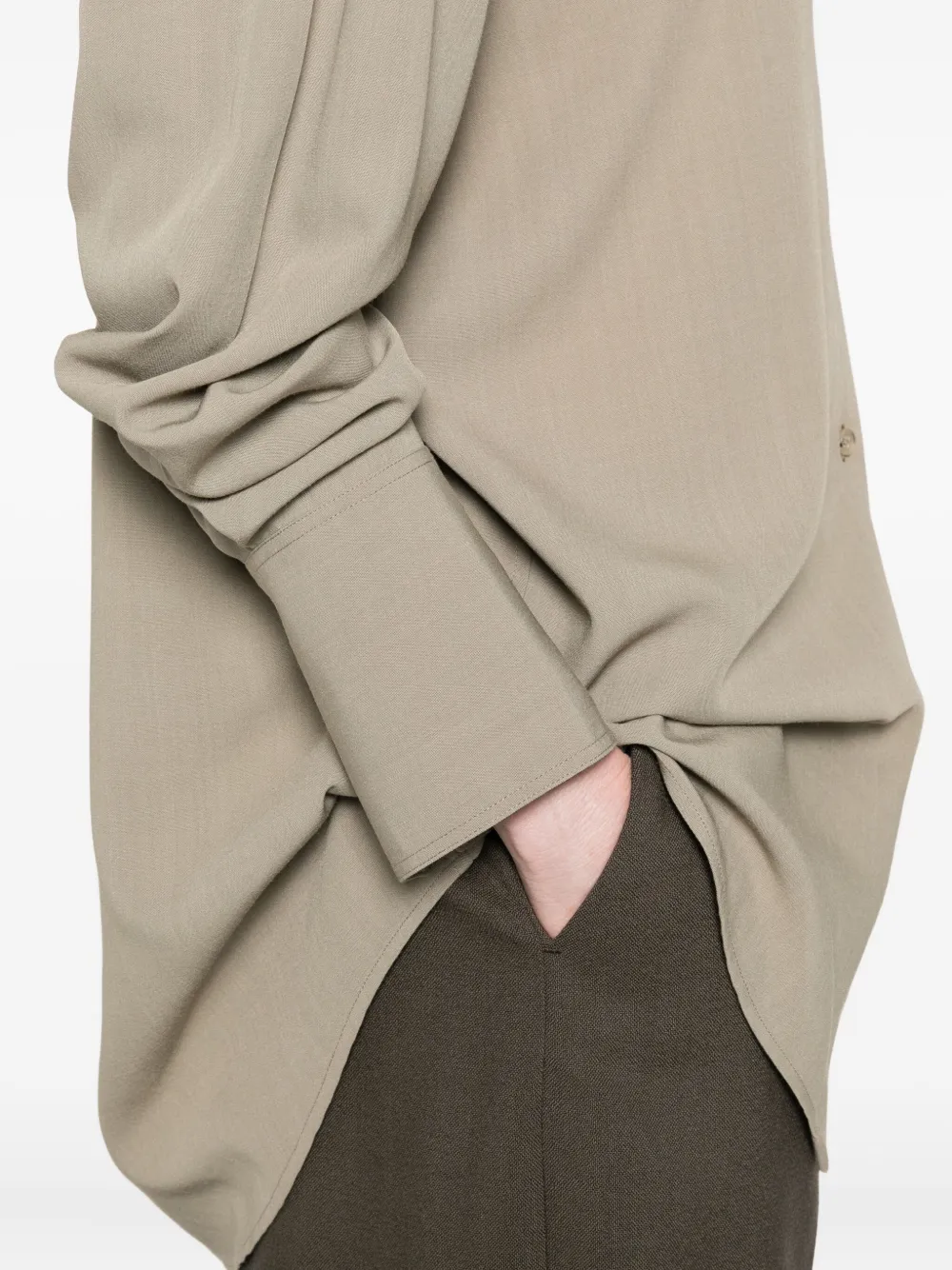 Totême Classic Tuxedo Button-down Shirt In Neutral