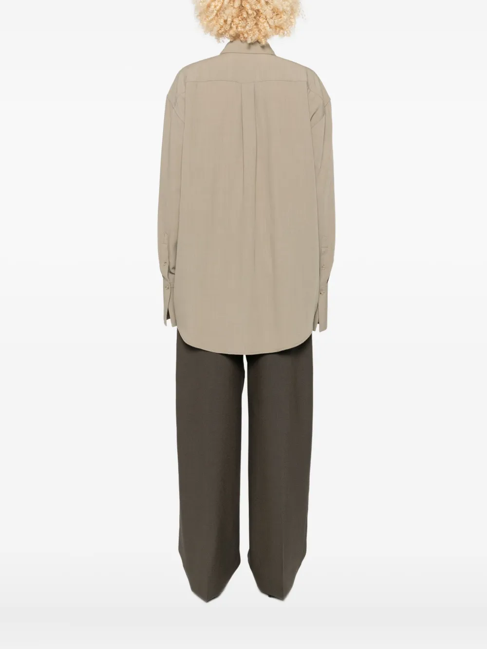 Totême Classic Tuxedo Button-down Shirt In Neutral