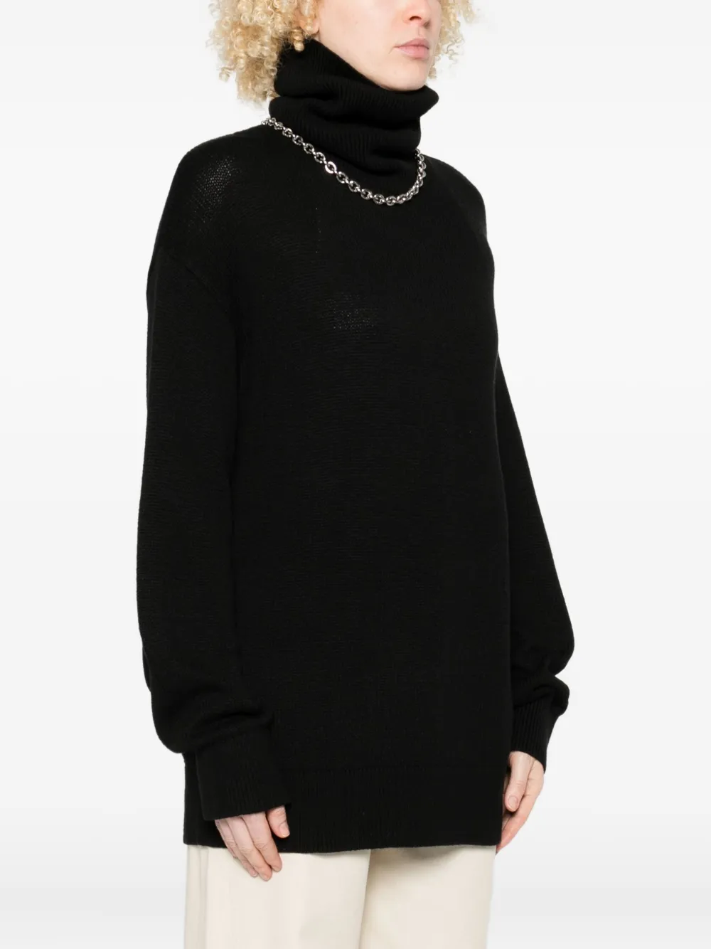 Totême Roll-neck Sweater In Black