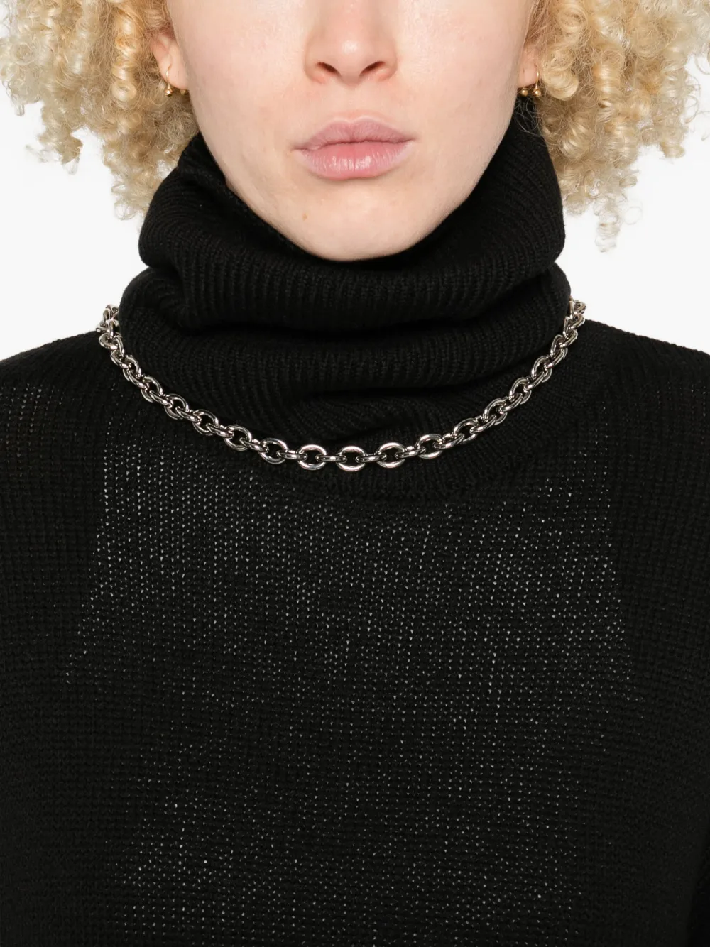 Totême Roll-neck Sweater In Black