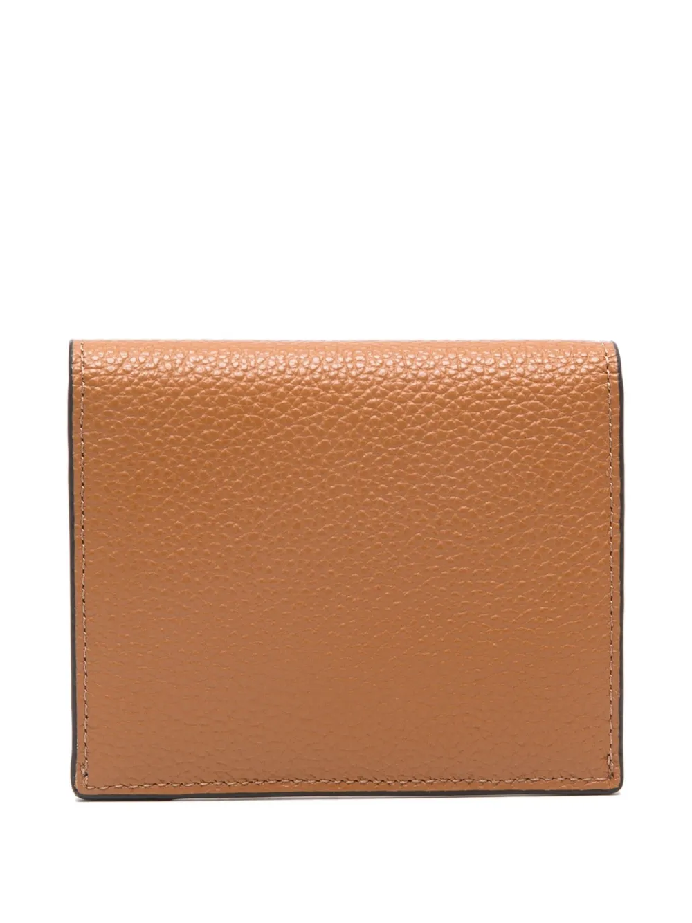 TOTEME T-lock grained leather cardholder - Beige