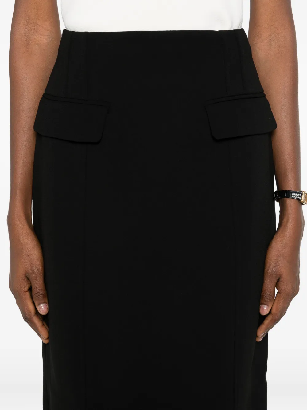 Totême Flap-pocket Skirt In Black
