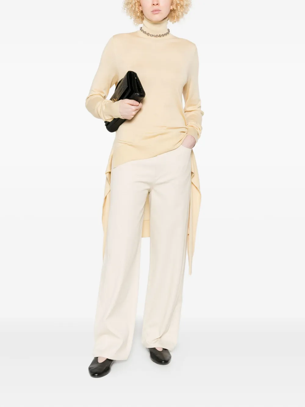 Totême Organic Cotton Trousers In White