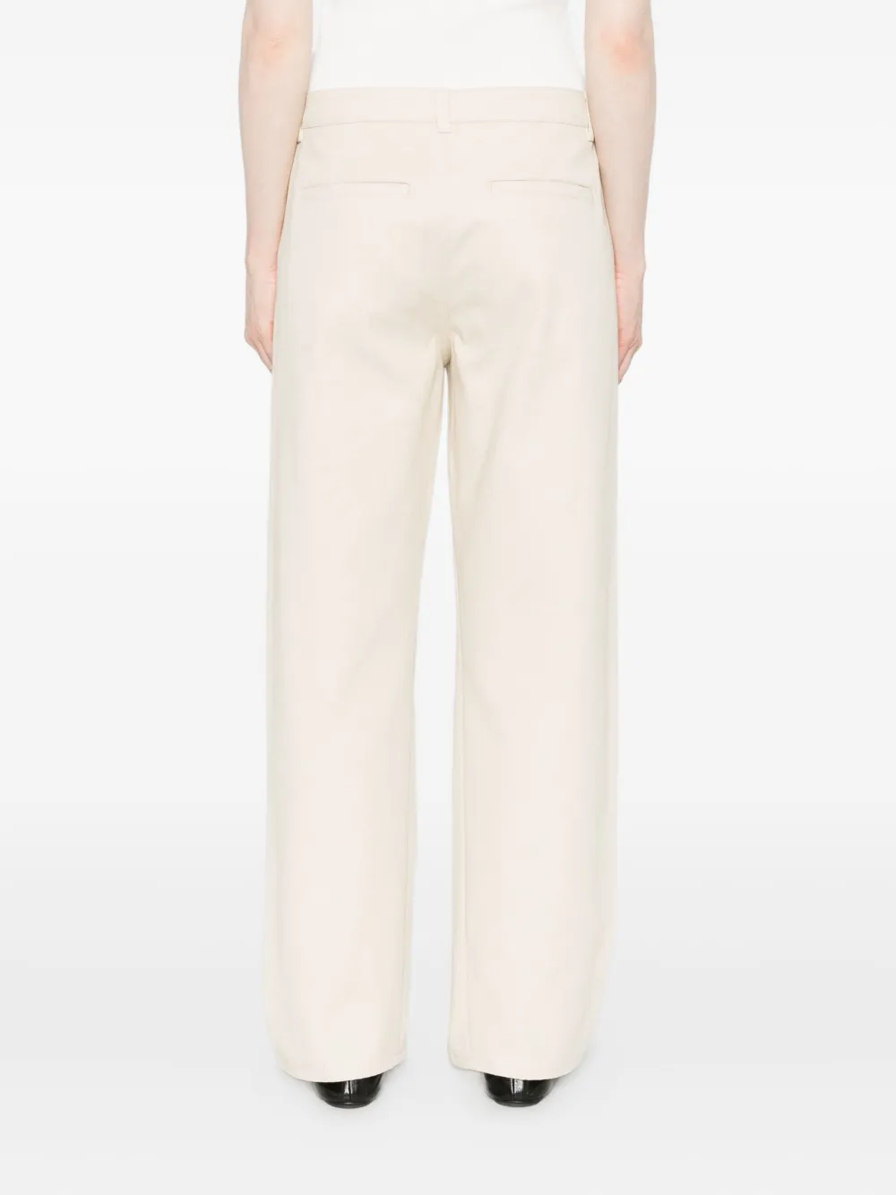 Totême Organic Cotton Trousers In White