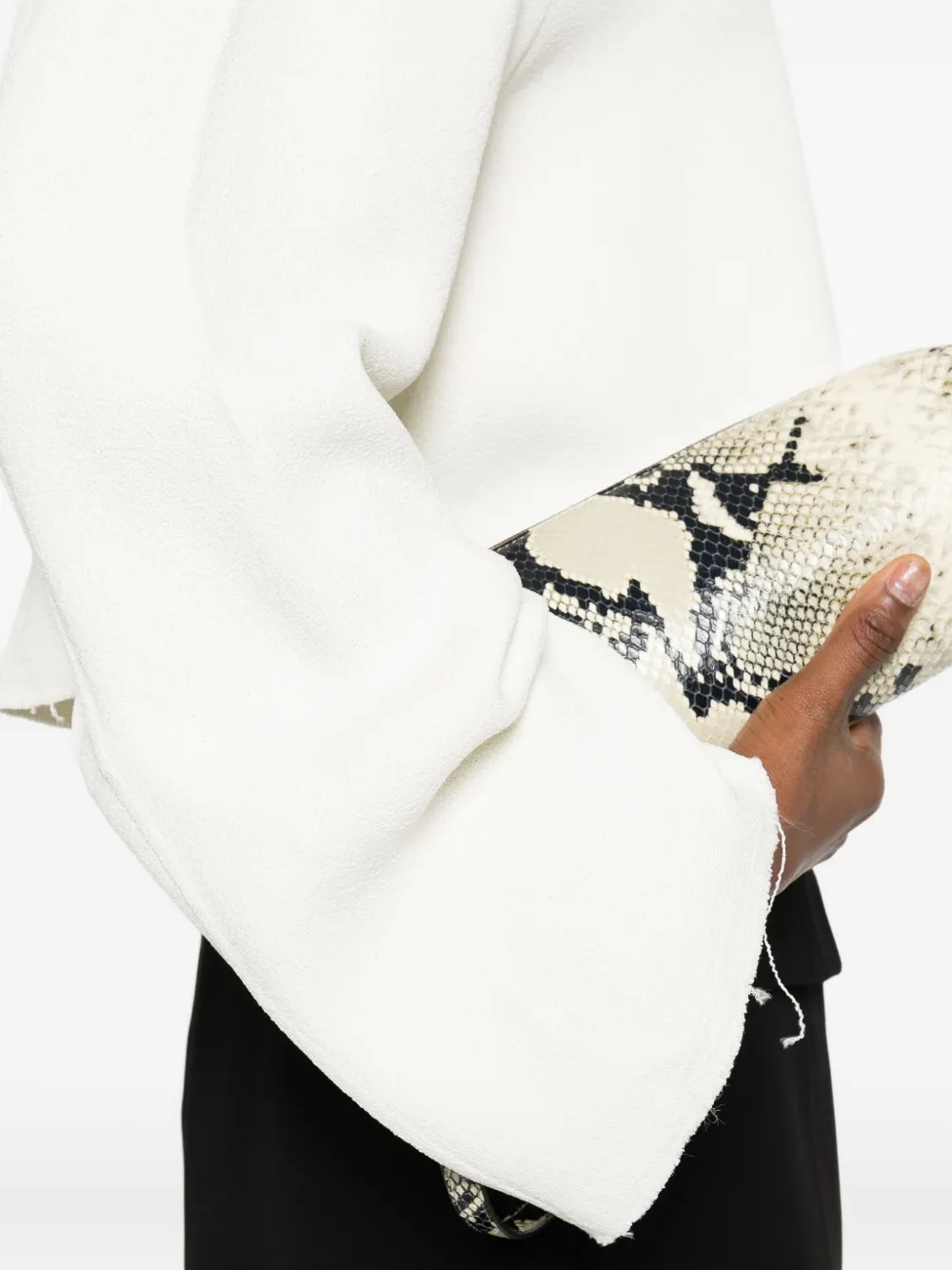 Totême Bluse Mit Offenem Saum In White