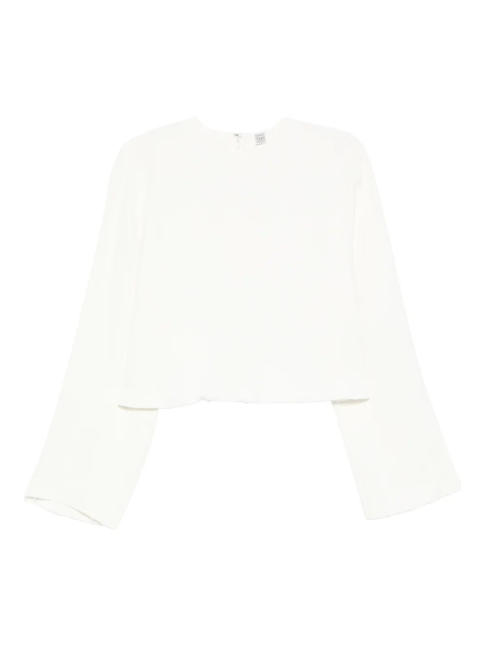 Totême Bluse Mit Offenem Saum In White